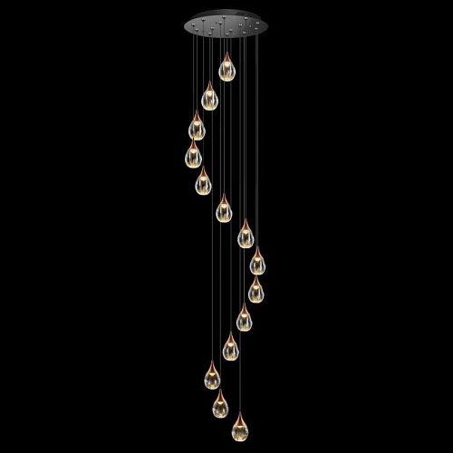 MD24001004-14A copper/clear Люстра каскадная Delight Collection Stilla MD24001004-14A copper/clear