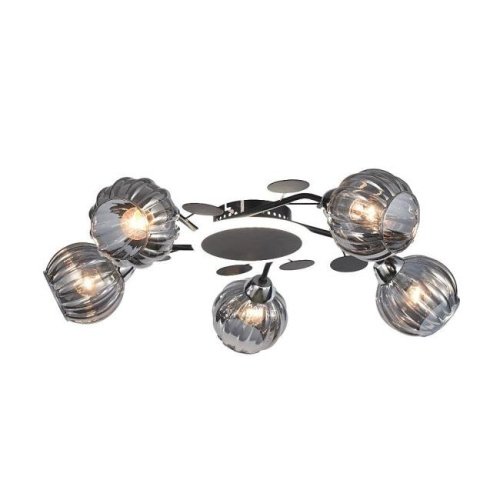12230/5BK+CR GR LED Потолочная люстра ЭкономСвет 12230 12230/5BK+CR GR LED
