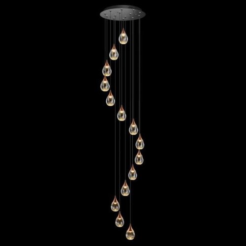 MD24001004-14A copper/clear Люстра каскадная Delight Collection Stilla MD24001004-14A copper/clear