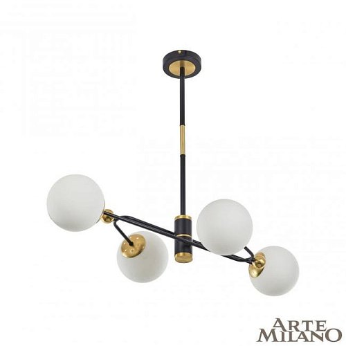 Люстра на штанге Arte Milano Neapolis72708 272708/4 BK/GD