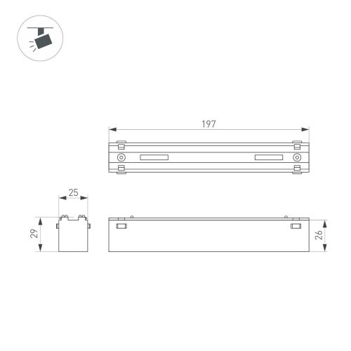 Трековый светильник Arlight Mag-Vibe 044189