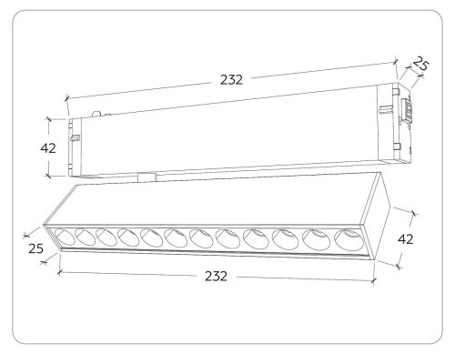 Трековый светильник Ambrella Magnetic 220V GL1341