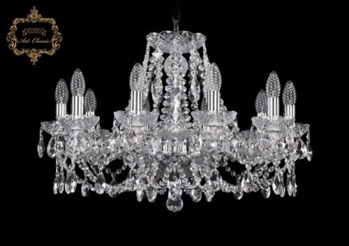 Подвесная хрустальная люстра 11.21 Art Classic 11.21.10.220.Cr.Sp
