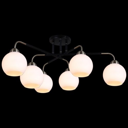 IL0252-6CSQ-79 BK AB Потолочная люстра ILLUMICO IL0252-6CSQ-79 BK AB