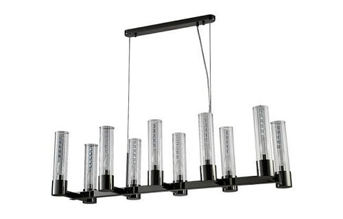 Подвесная люстра Crystal Lux Otono OTONO SP10 L980 BLACK CHROMIUM/TRANSPARENTE