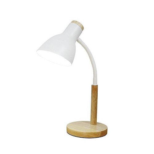 Настольная лампа ЭкономСвет 32010 32010 WHITE+WOOD