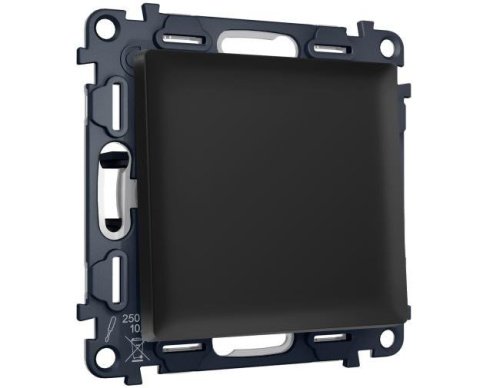 MA801050 MA801050 Комплект механизма 1-кл выключателя с самовозвратом ALFA Черный матовый QUANT (AP8010, VM113)