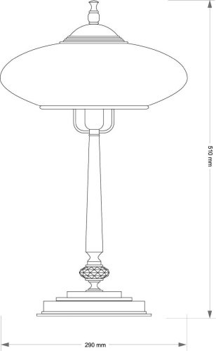 Настольная лампа Kutek San Marino Klosz SAN-LG-1(P)CR