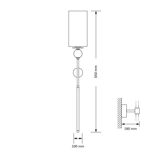 Настенное бра Kutek Natura NAT-K-1(Z)