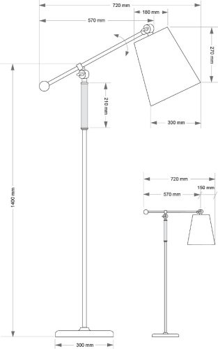 Торшер Kutek Tadea TAD-LS-1(P/A)