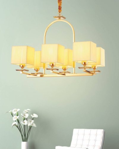 LDP 17100-6 GD Подвесная люстра Lumina Deco Liniano LDP 17100-6 GD