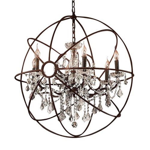 5014-D6 rusty Подвесная люстра Delight Collection Foucault'S Orb 5014-D6 rusty