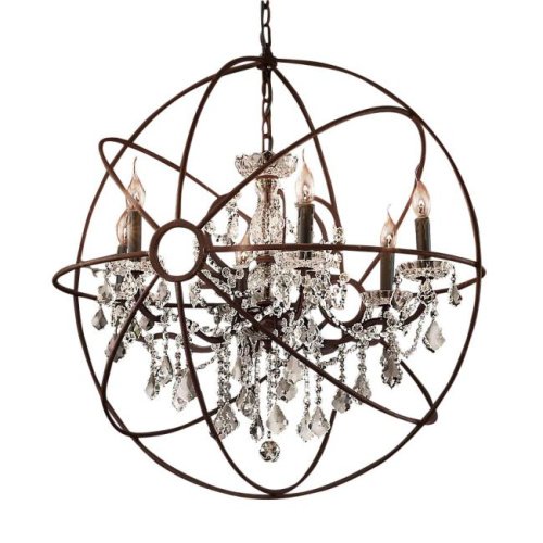 5014-D6 rusty Подвесная люстра Delight Collection Foucault'S Orb 5014-D6 rusty