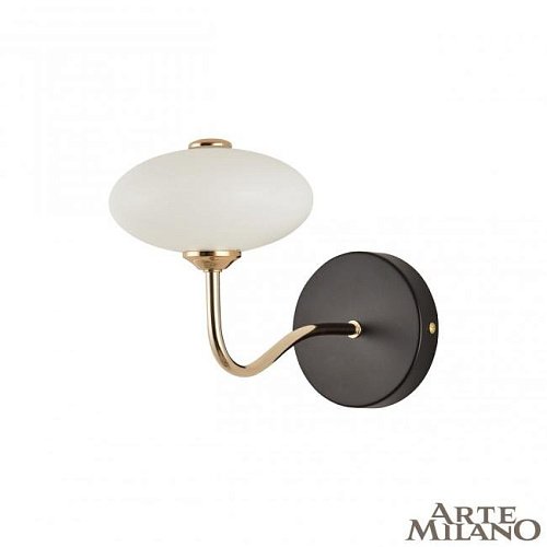 Настенное бра Arte Milano Neapol73908 273908/1B BK/GD