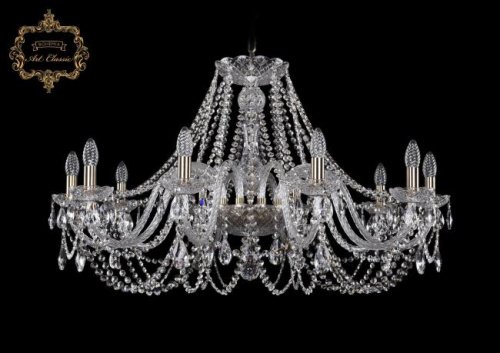Подвесная хрустальная люстра 11.11 Art Classic 11.11.10.360.Br.Sp