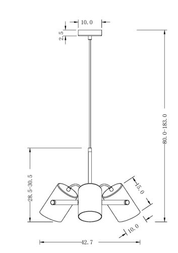 Подвесная люстра Freya Elori FR4004PL-03BBS