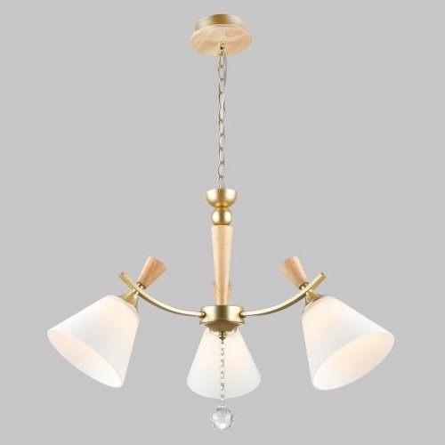 Подвесная люстра IMEX MD.6132-3-P-GD+WOOD