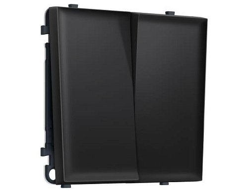 MS803020 MS803020 Комплект механизма 2-кл проходного выключателя SIGMA Черный матовый 10A-250V QUANT PRO (SP8030, PR120)