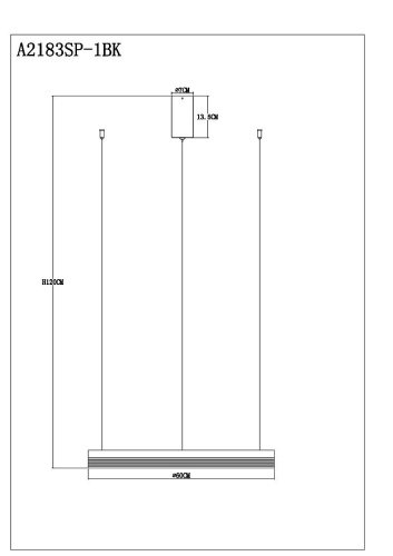 Подвесная люстра Arte Lamp Mercury A2183SP-1BK