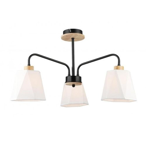 Потолочная люстра IMEX MD.5714-3-S-BK+WOOD