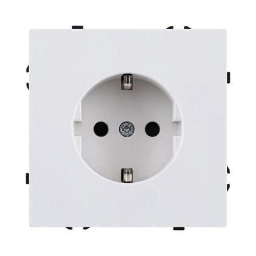Розетка штепсельная SCHUKO 16A/250 В, белый глянцевый Kollinger Eclipse EC-014WG