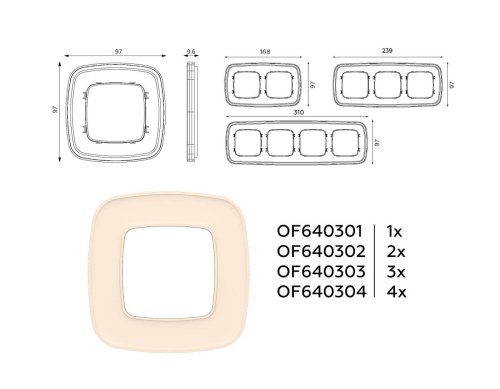 Рамка Ambrella Volt Coint OF640301
