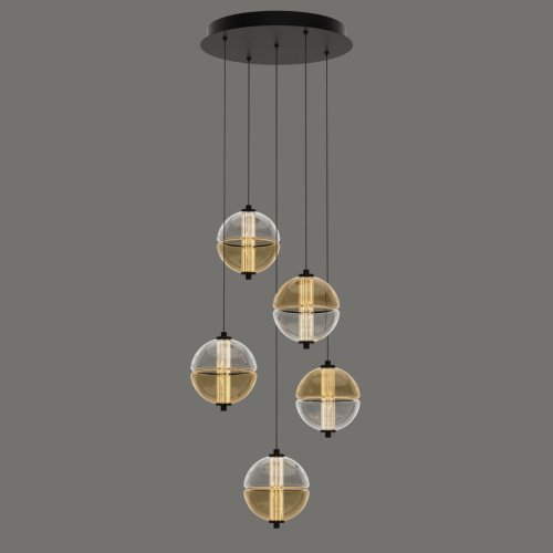 MD24022079-5A black/amber Светильник подвесной Delight Collection MD24022079 MD24022079-5A black/amber