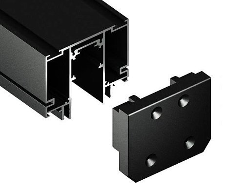 GL3610 Заглушка демпферная для магнитного шинопровода Magnetic 48V в натяжной потолок (2шт) Ambrella Track System GL3610