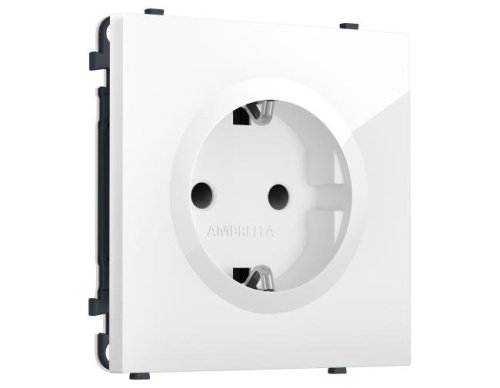 MS107010 Комплект механизма электрической розетки SIGMA Белый глянец 50Hz 2P+E с/з с/ш 16A-250V QUANT PRO (SP1070, PR141)