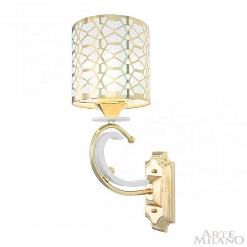 301237/1W Wh/Gd Настенное бра Arte Milano Florentia-1237 301237/1W Wh/Gd