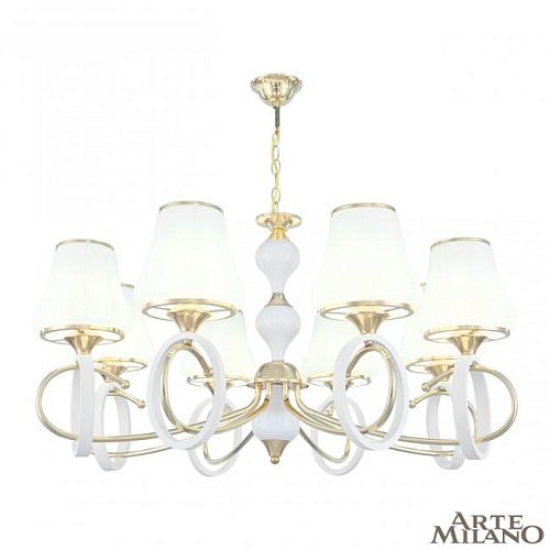 302387/8 Wh/Gd Подвесная люстра Arte Milano Florentia-2387 302387/8 Wh/Gd