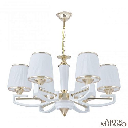 302457/6 Wh/Gd Подвесная люстра Arte Milano Florentia-2457 302457/6 Wh/Gd
