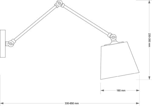 Настенное бра Kutek Tadea TAD-K-1(BN/A)