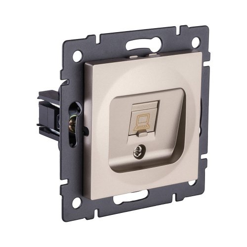 REA-016GD Розетка Ethernet RJ45 Cat.5, золотой Kollinger REA-016GD для Aspekt, Eleganz, Reflex