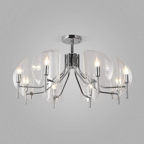60135/8 хром Потолочная люстра Eurosvet Rocco 60135/8 хром