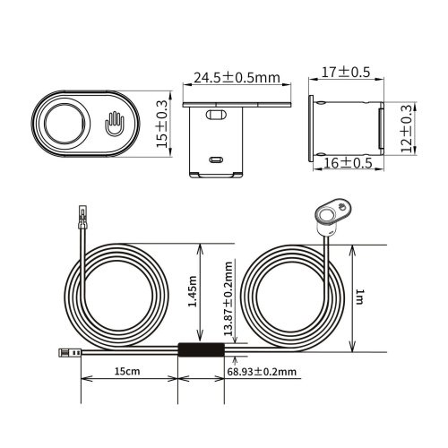 00-00045486 Датчик сенсорный взмах руки SR-Wind-Hand Wave, SWG Standard 00-00045486