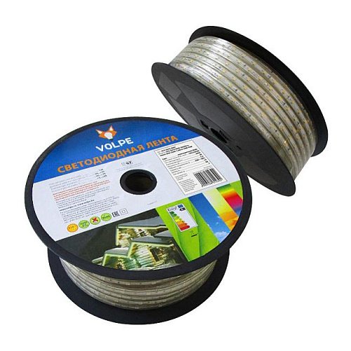 ULS-Q215 5050-30LED/m-14mm-IP67-220V-7,2W/m-25M-RGB бобина LED лента Volpe Uls-q215 ULS-Q215 5050-30LED/m-14mm-IP67-220V-7,2W/m-25M-RGB бобина