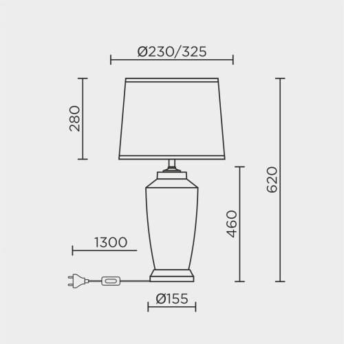 Настольная лампа ML Modelux ML.6190.01TL BS