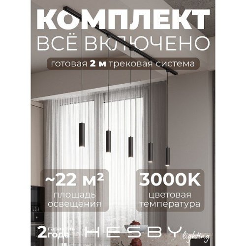 Трековая система Skylite №12 Hesby Lighting HSBL_kompl_S012_NI2B3K