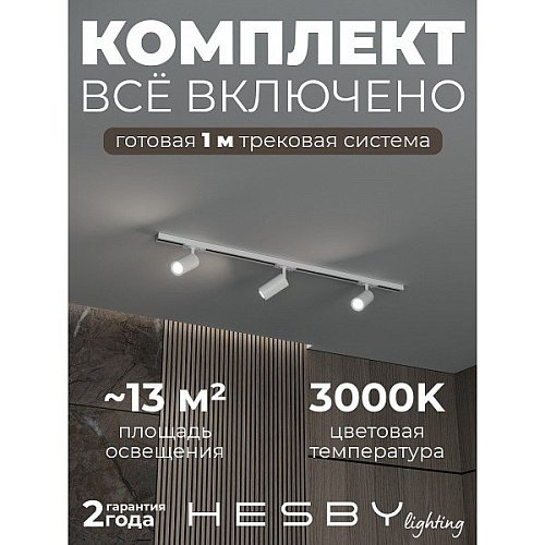 Трековая система Skylite №3 Hesby Lighting HSBL_kompl_S003_NI1W3K
