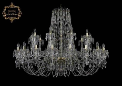 11.23.20+10.530.Gd.Dr Подвесная хрустальная люстра 11.23 Art Classic 11.23.20+10.530.Gd.Dr