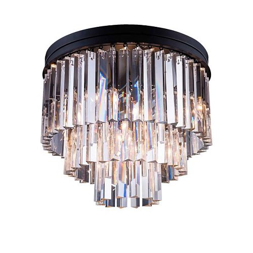 771131 (KR0387C-6/P black/frost) Потолочная люстра Delight Collection 1920s Odeon 771131 (KR0387C-6/P black/frost)