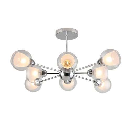 Потолочная люстра ЭкономСвет 60209 60209/8CR WT+CL