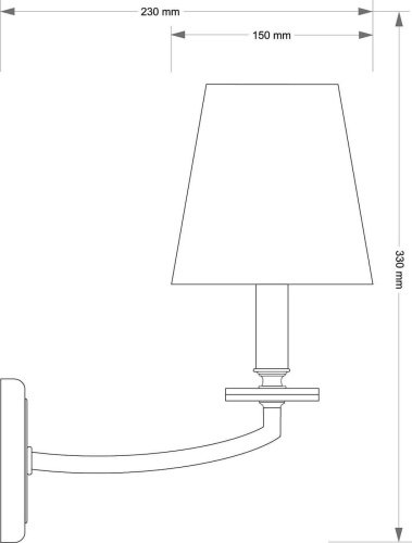 Настенное бра Kutek Rossano ROS-K-1(P/A)