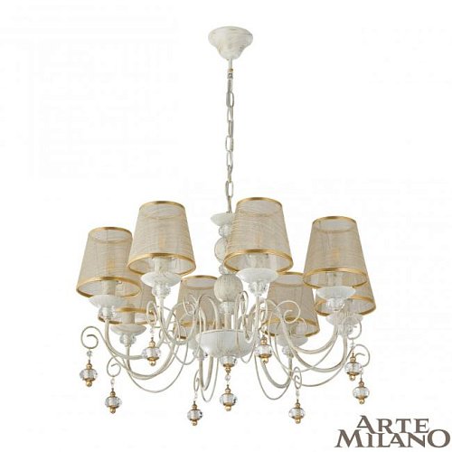 Подвесная люстра Arte Milano Am347620 347620/8 WT+G