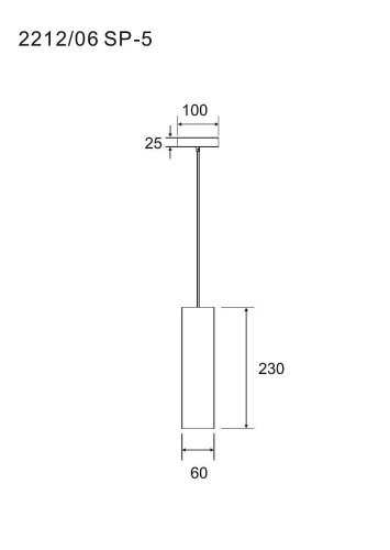 Светильник подвесной Divinare Cottero 2212/06 SP-5