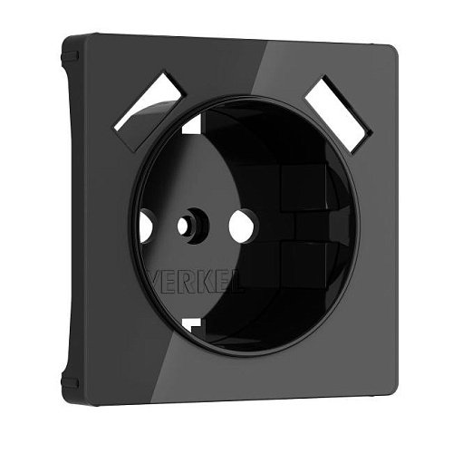 W1179548/ Накладка для розетки USB (черный акрил) Накладка на механизм Werkel W1179548/ Накладка для розетки USB (черный акрил)
