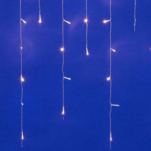 Бахрома светодиодная с эффектом мерцания, 3м Uniel ULD-B3010-200/TTK WARMWHITE-WHITE IP44