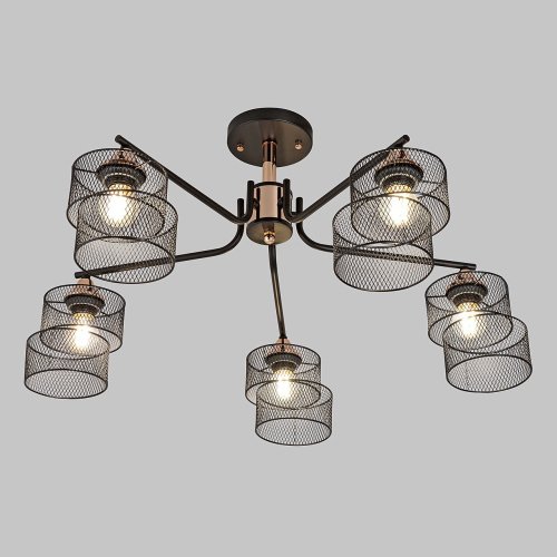 Потолочная люстра IMEX MD.4252-5-S-BK+FGD