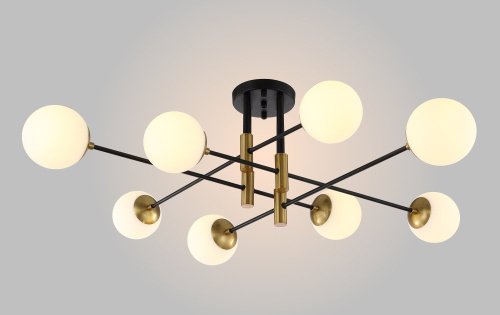 FIDEL PL8 BLACK Потолочная люстра Crystal Lux Fidel FIDEL PL8 BLACK